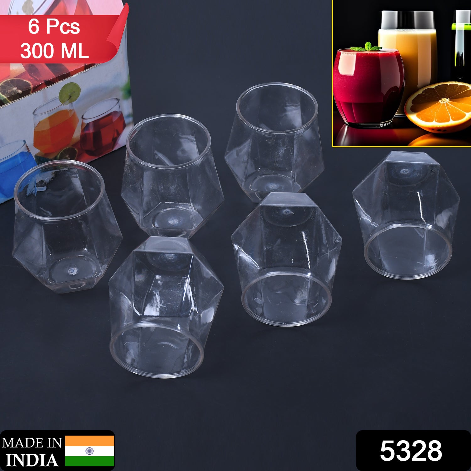 5328 Premium Transparent Pilsner Glasses | Beer Juice Mocktail Lassi Glasses for Better Head Retention, Aroma and Flavor | Crystal Plastic Glass DeoDap 5328 Premium Transparent Pilsner Glasses | Beer Juice Mocktail Lassi Glasses for Better Head Retention, Aroma and Flavor | Crystal Plastic Glass DeoDap